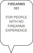 FIREARMS 101

FOR PEOPLE WITH NO FIREARMS EXPERIENCE